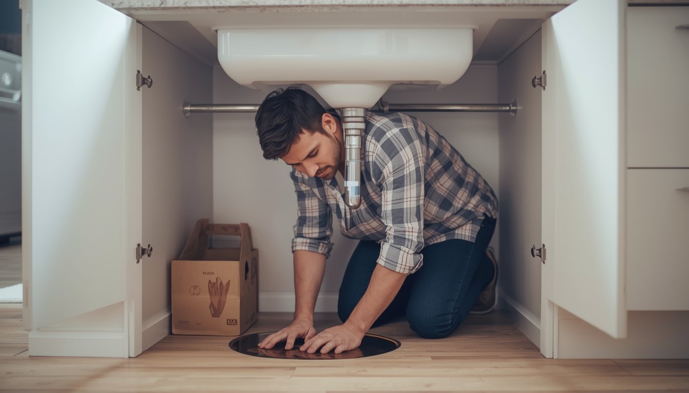 water stain spreading across ceiling surface