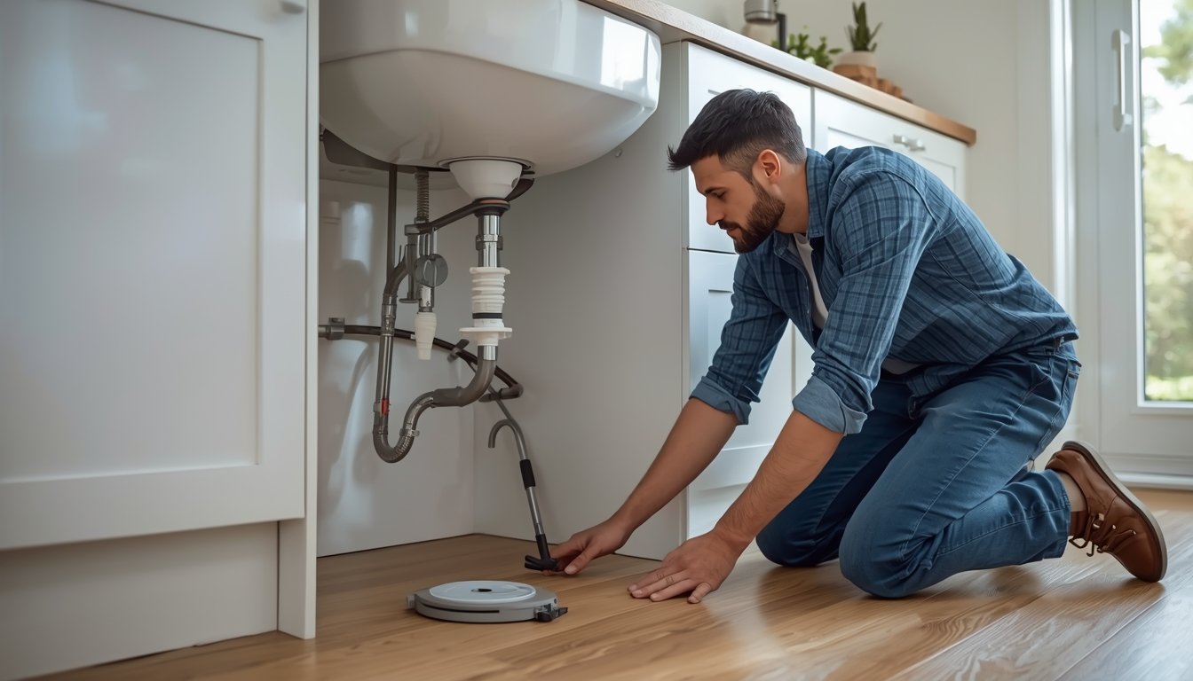 moisture meter checking wall for hidden leak