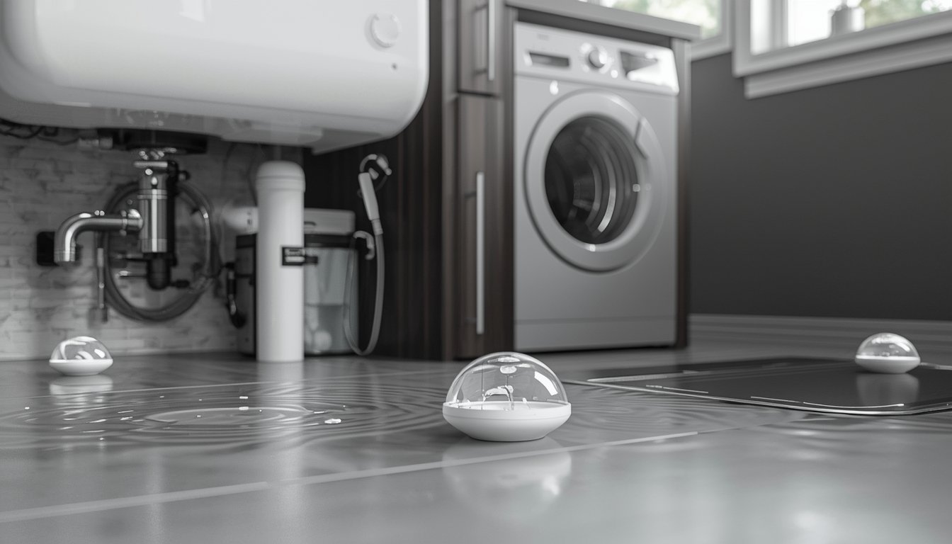 best water leak detectors placed under sink and around home for early leak detection